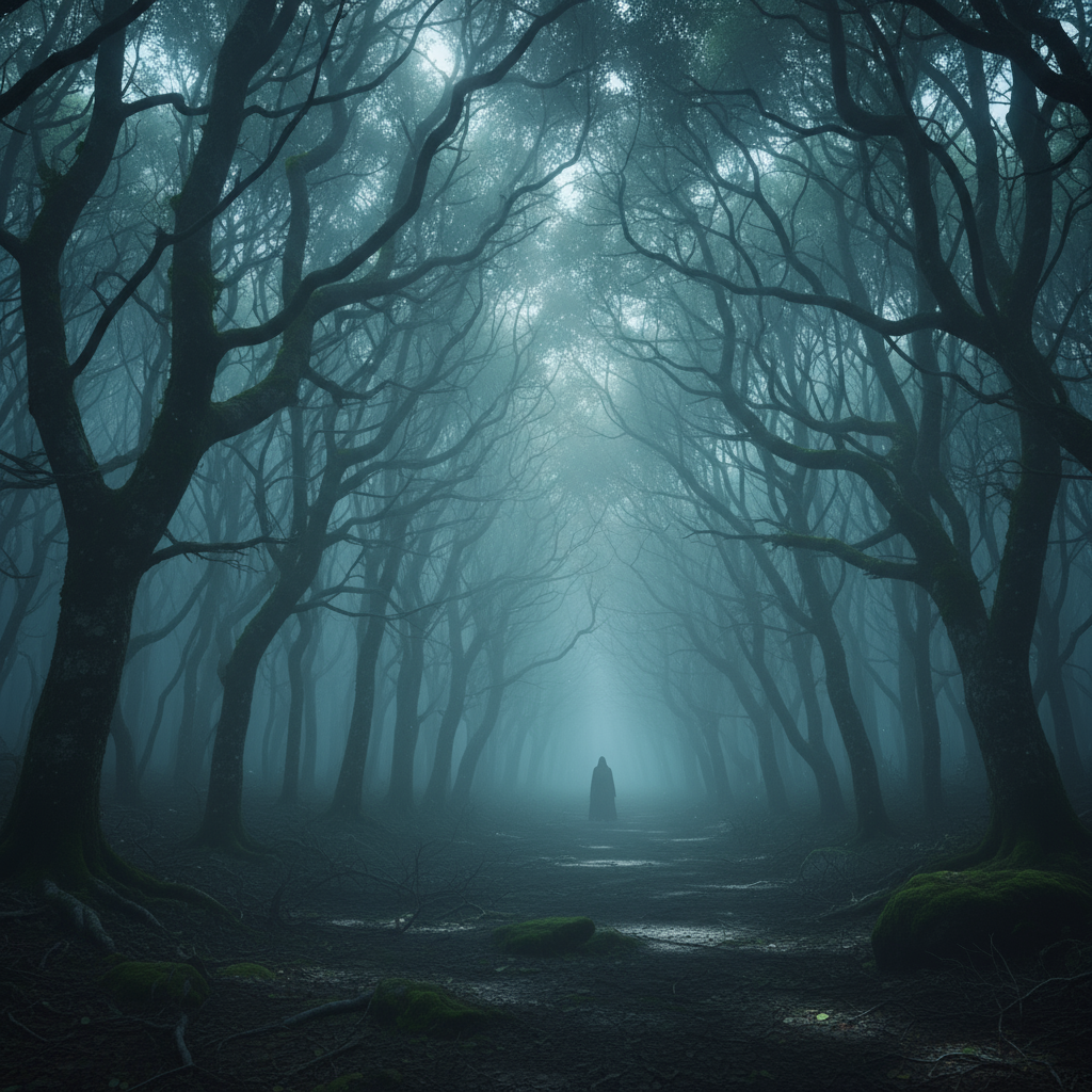 神秘的な森の風景