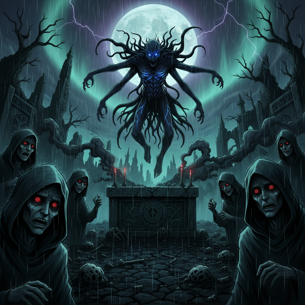 闇に浮かぶ少女